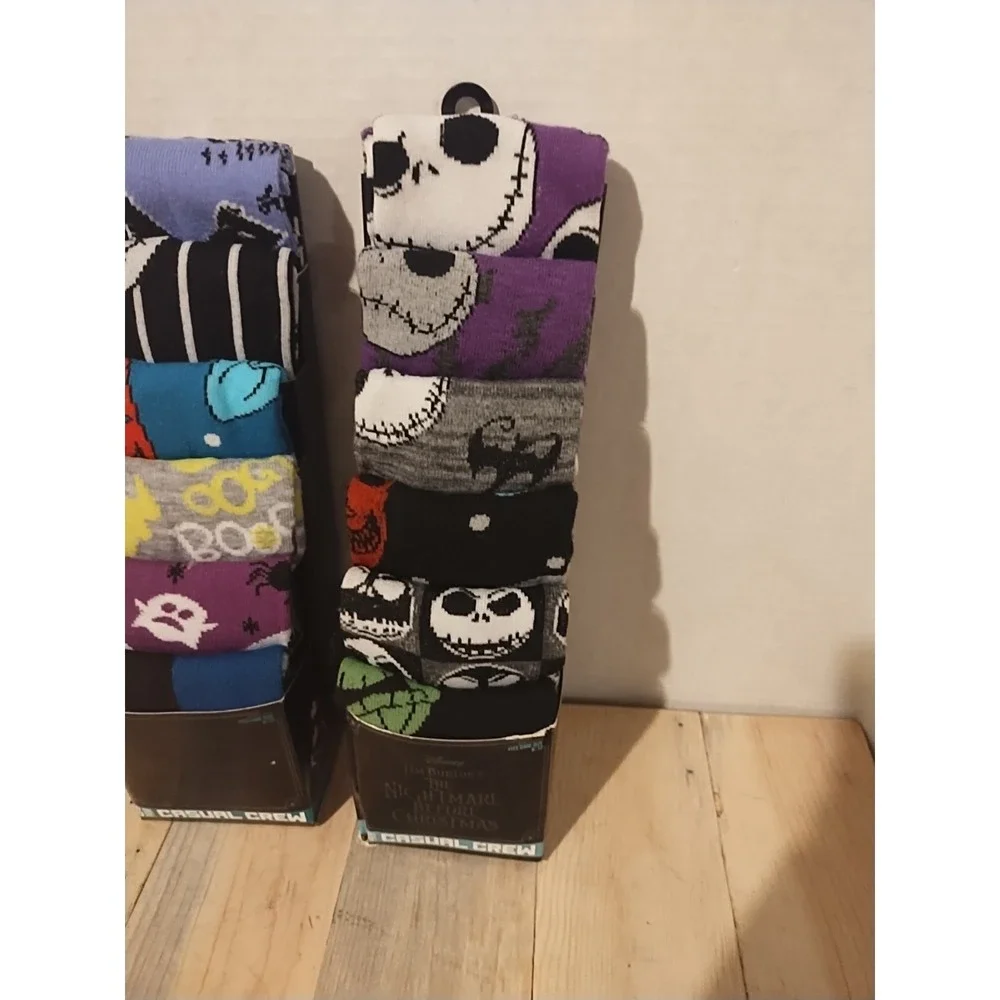 12 Crew Socks The Nightmare Before Christmas Jack Skellington Men's 8-12